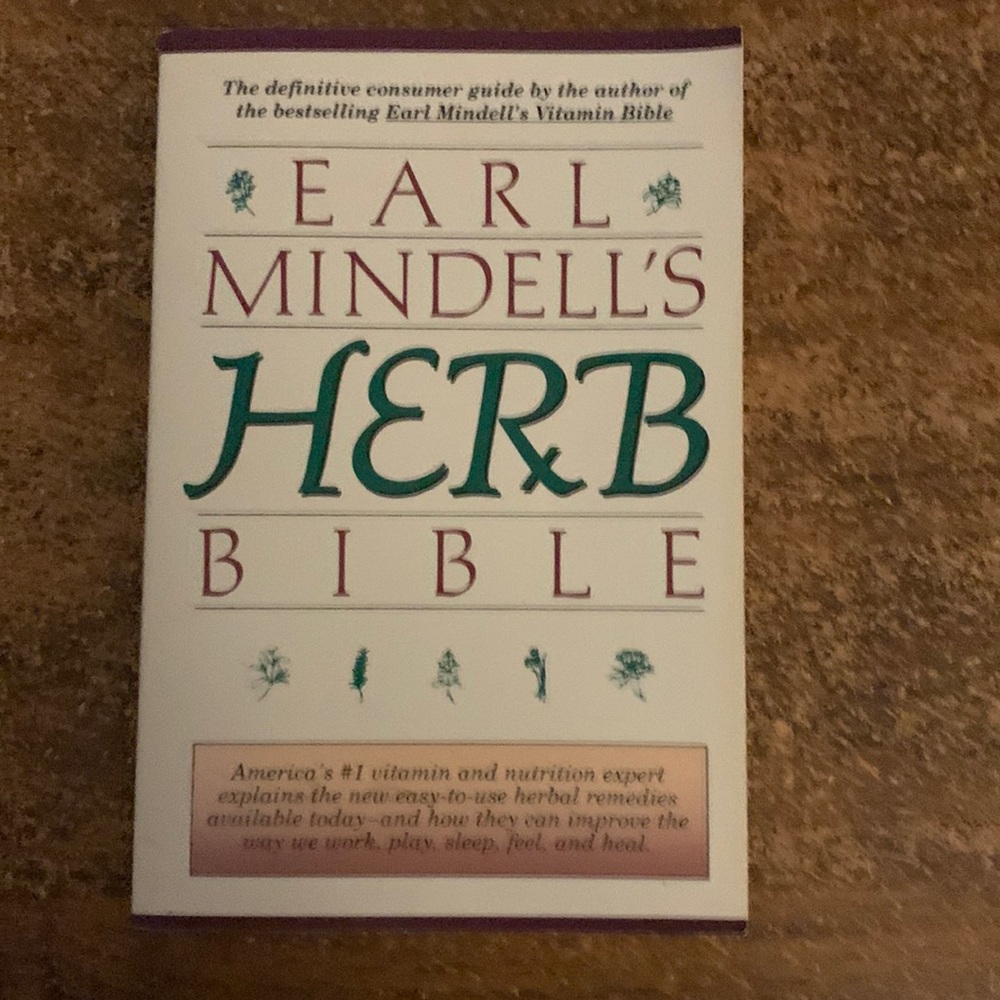 (3 for $20)Earl Mindell's Herb Bible softcover non fiction guc